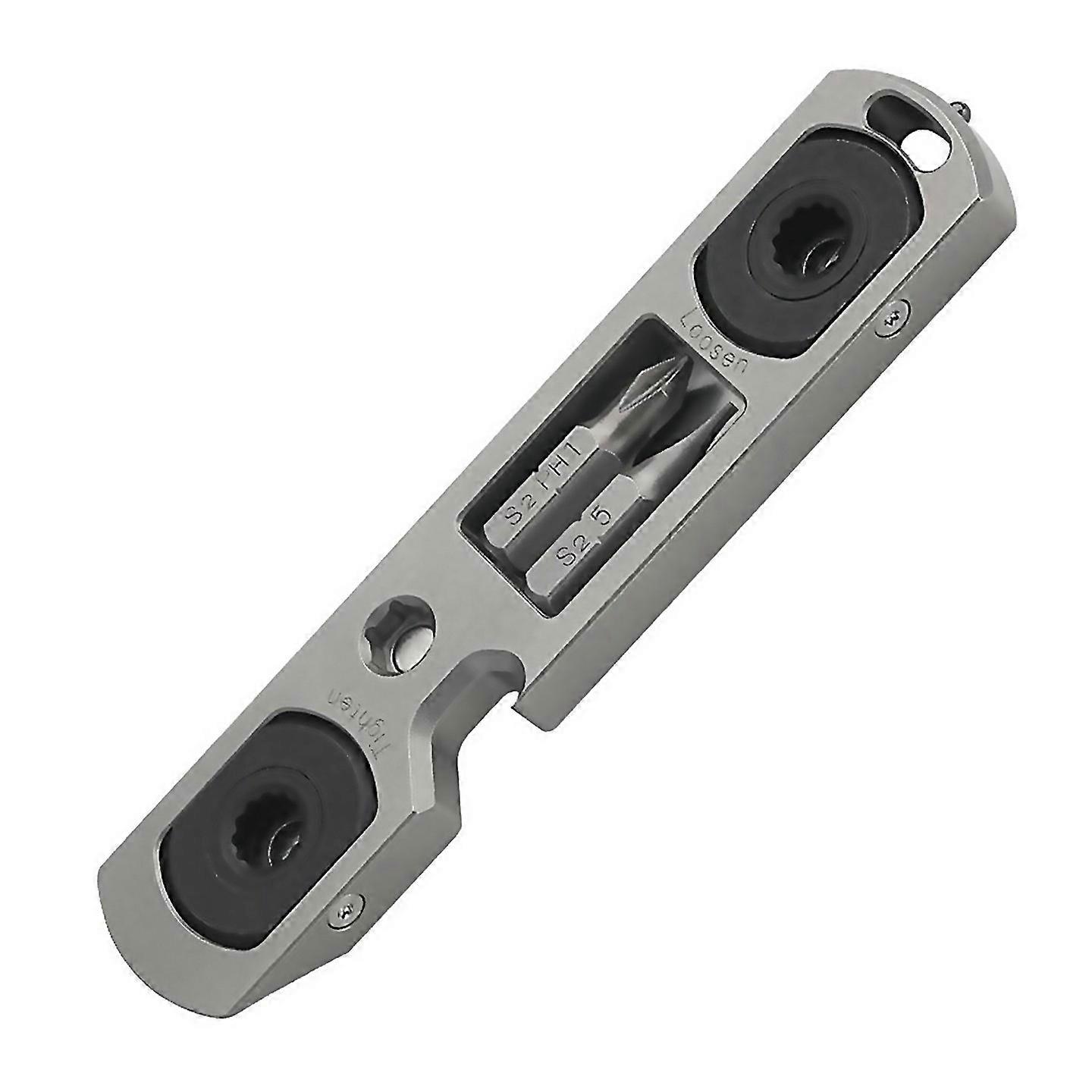 For Titanium Alloy Multifunctional Mini Ratchet Screwdriver Wrench