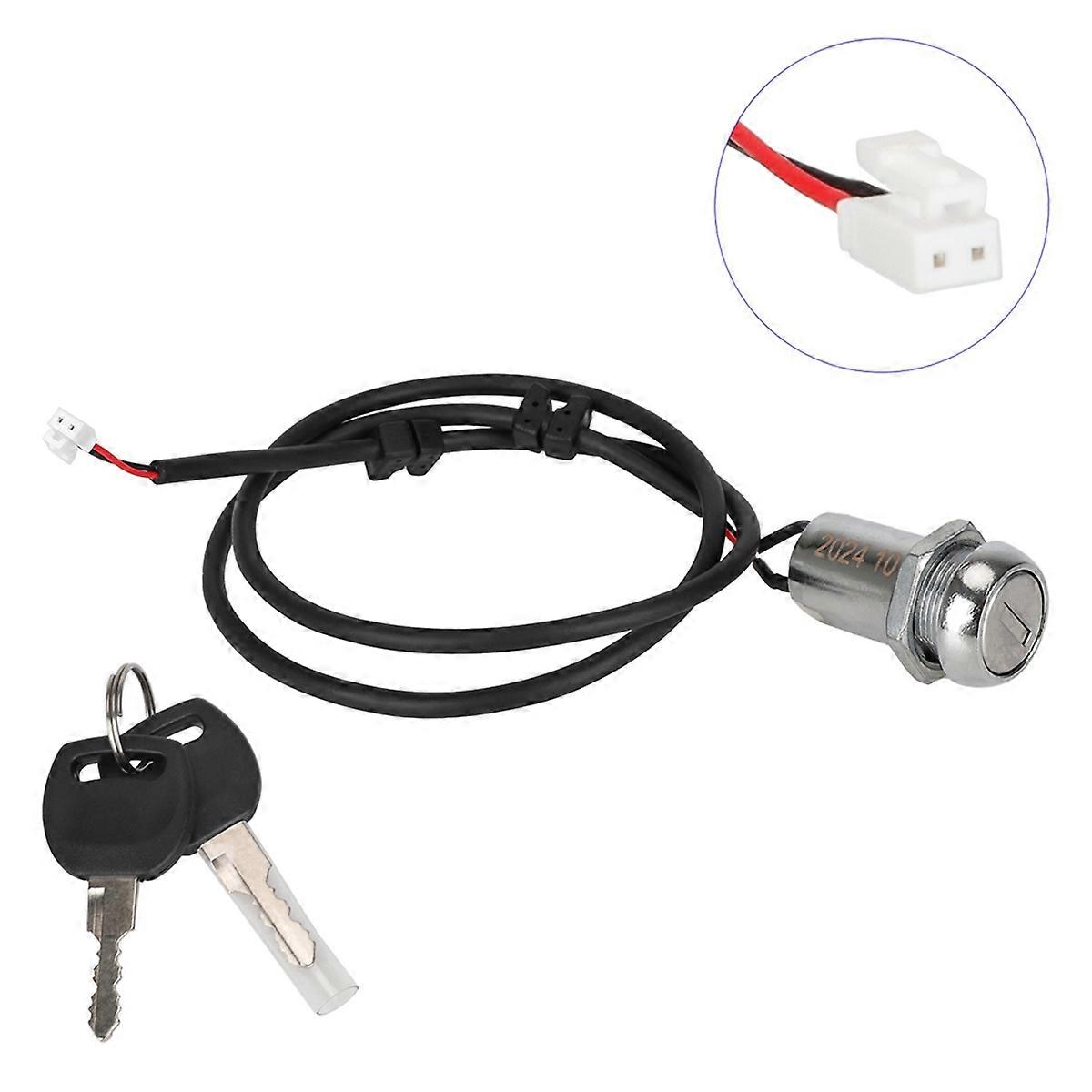 For G4 Electric Scooter Lock with 2 Keys Switch Cylinder Electric Door Lock Replacement