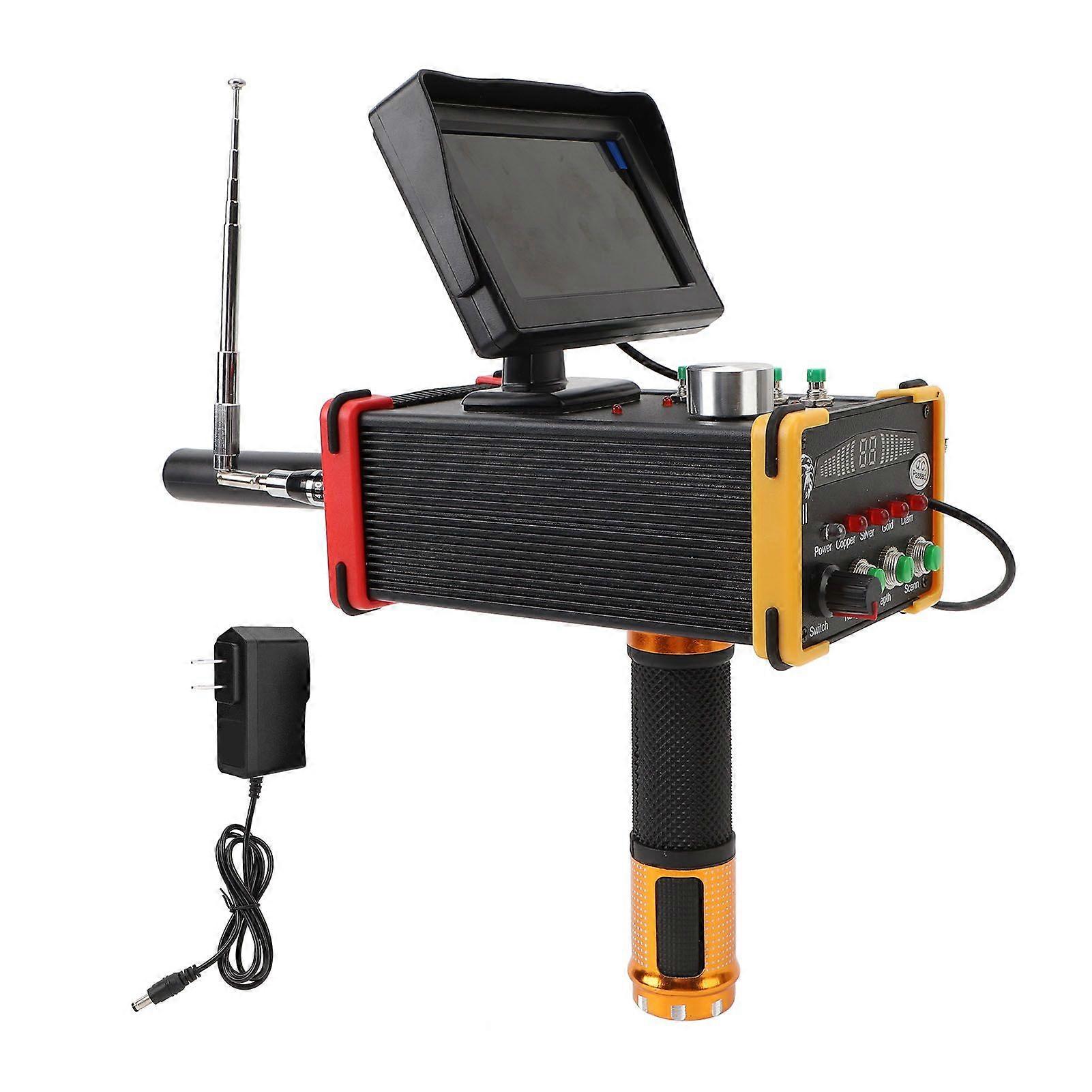 Metal Detector 15m Depth 1000 Meters Underground Metal Scanner High Accuracy Gold Silver Copper Locator with Display Screen US Plug 100240V