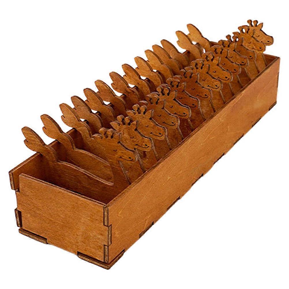 Wooden Spools for Sewing Use with 45Pcs Deer Shape Thread Holders
