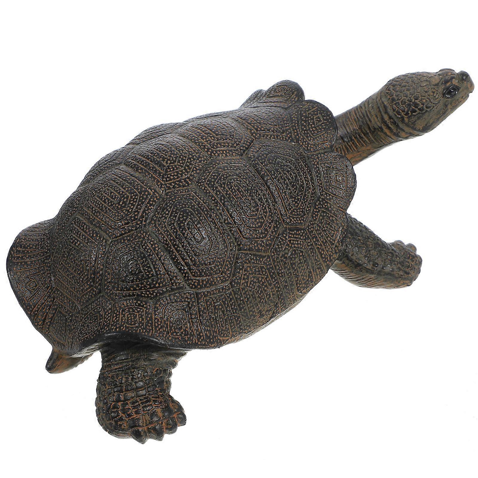 Simulation Animal Figure Plastic Turtle Statue for Decor 5Pcs Set