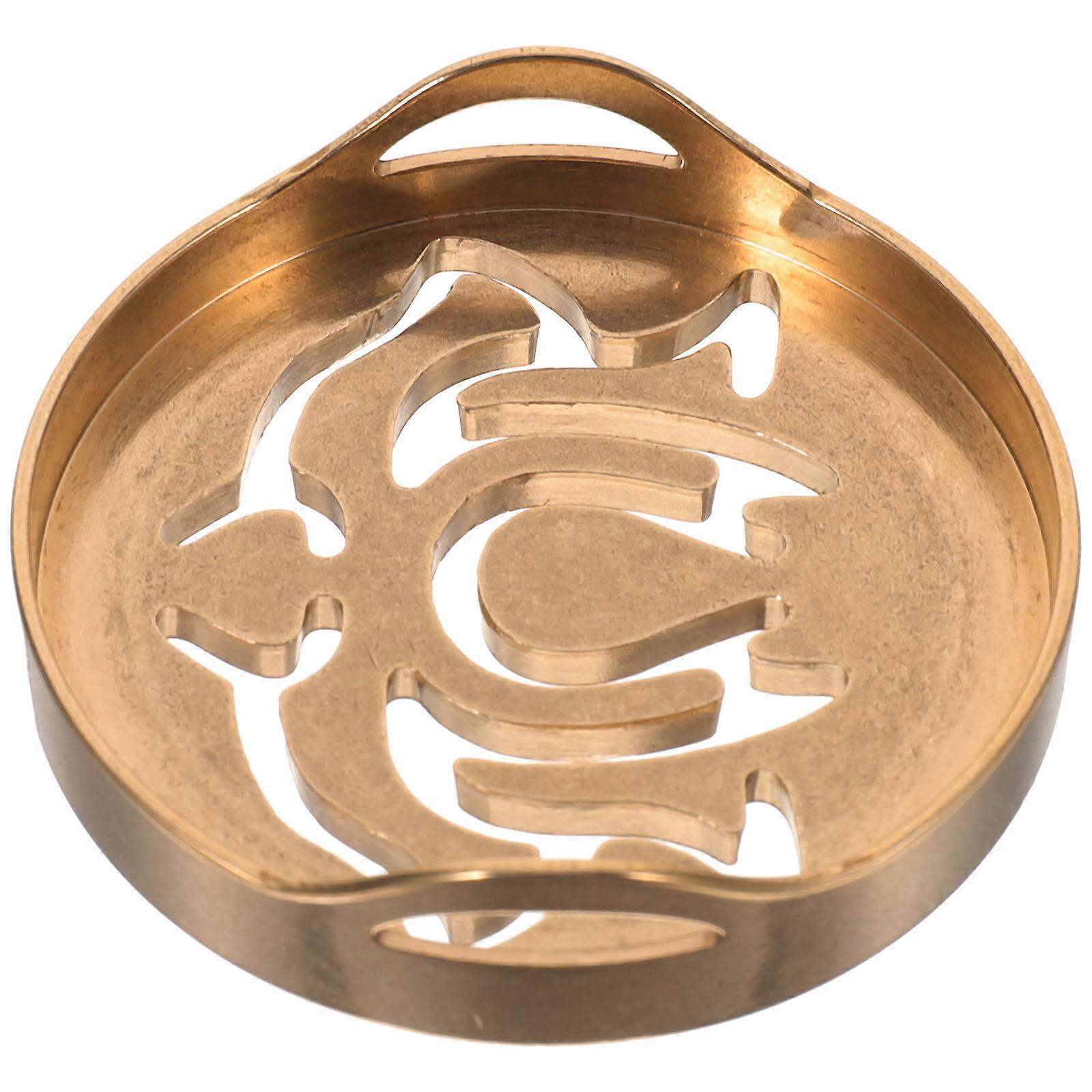 Copper Incense Ash Press Tool Mold for DIY 3Pcs Incense Burner Accessory