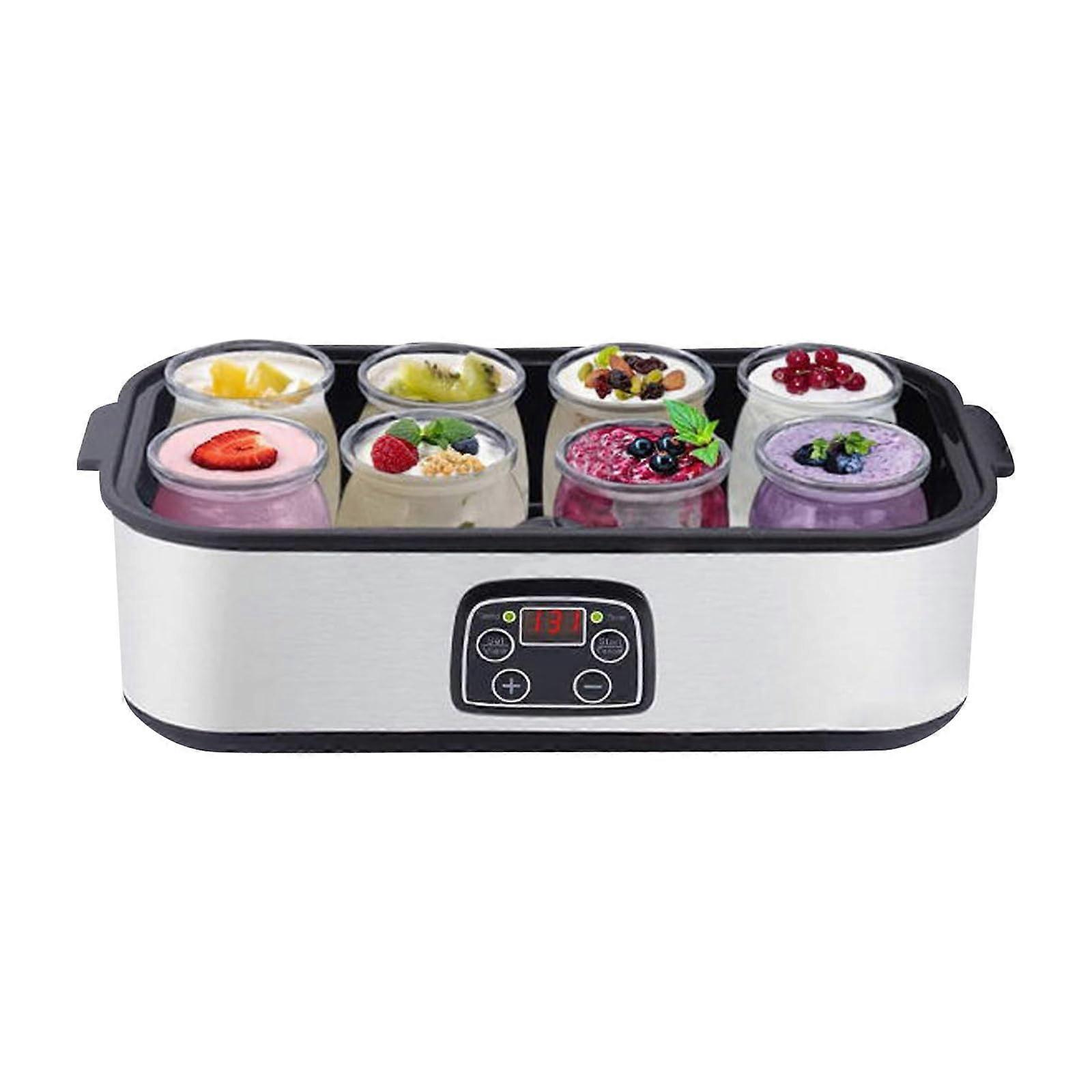 Automatic Yogurt Maker 1400ML Multifunction Electric Yogurt Machine With Adjustable Temp And Time Control, 8Lid Jar Kit