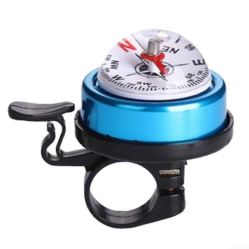 Mini Bicycle Bell For Mountain And Road Bikes, Aluminum Handlebar Ring, Loud Sound, Blue