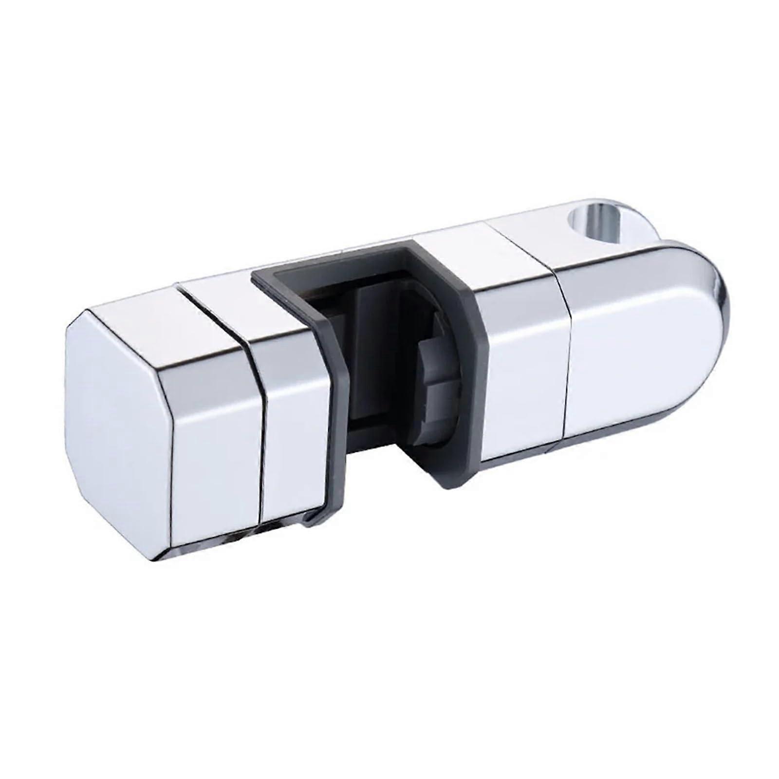 Adjustable Shower Bracket Universal 15mm-30mm Silver Shower Rail Head Slider Bar Holder Replacement Clamp