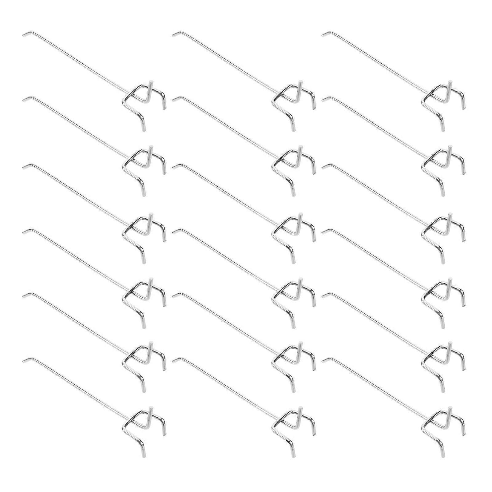 Silver Three Fork Shelf Hook Hanging Hook for Home Use 50Pcs Hanging Hooks Pack