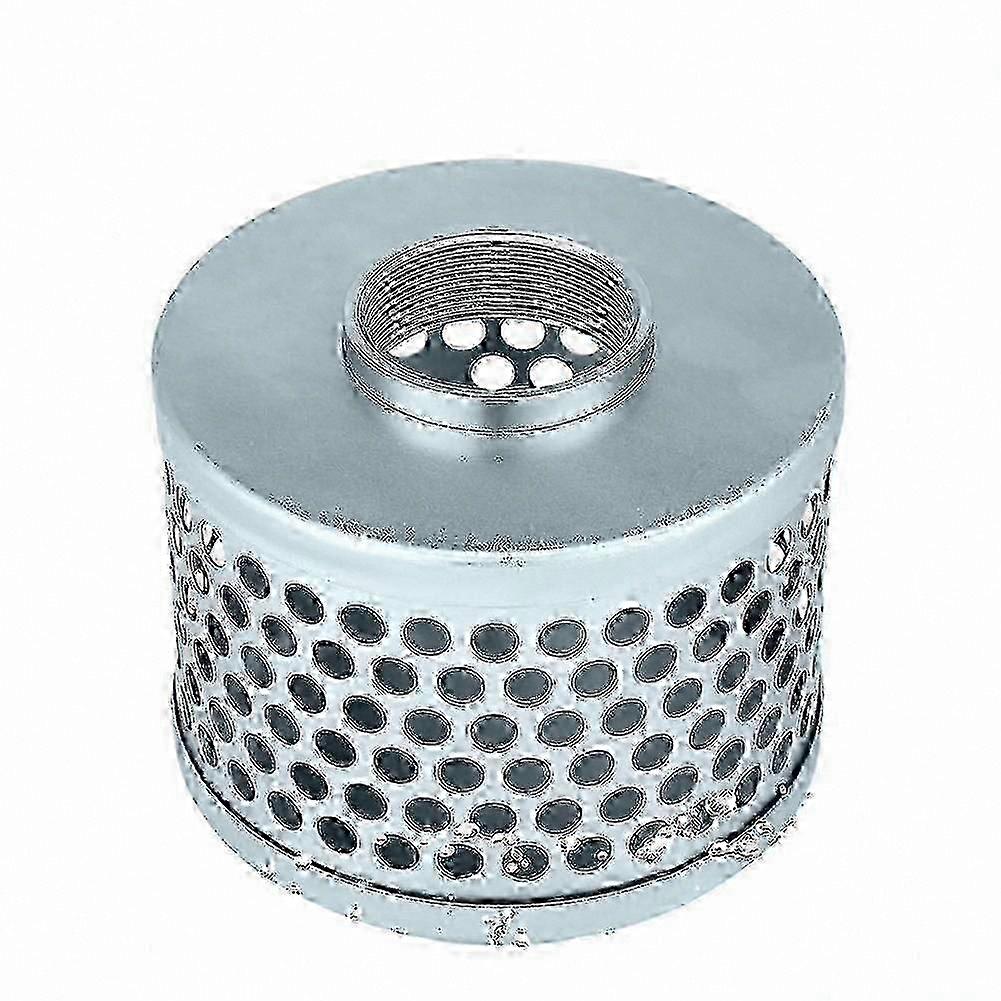 Stainless Steel Water Pump Inlet Filter with Round Hole Suction Strainer for Debris and Trash Removal NPT Thread Hose Connection