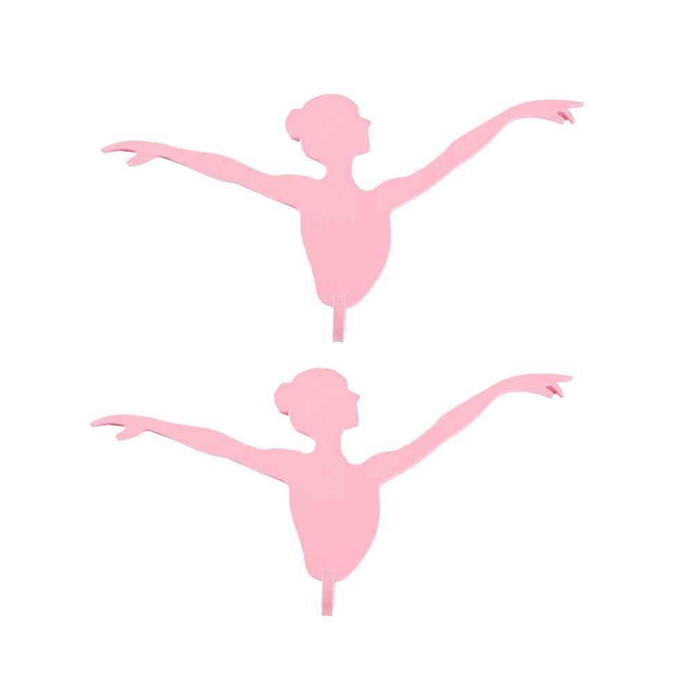 Pink Ballet Girl Creative Wall Hook for Hanging Use 6Pcs Set