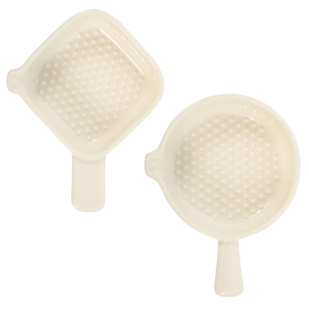 Dipping Dish 6 Pcs Ceramic Serving Sauces White Round High Grade Kitchen Organized Storage