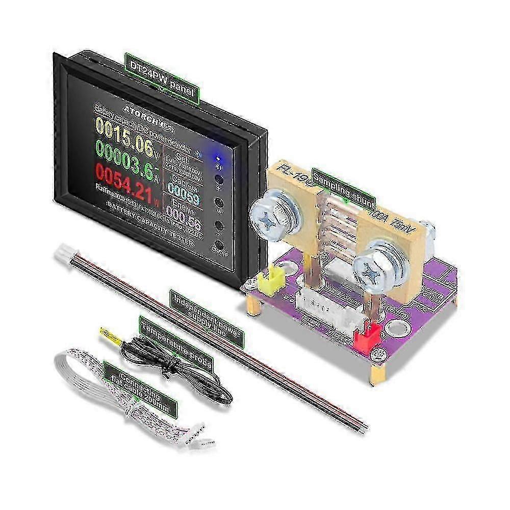 2025 Dt24pw 8-240v 100a Amp Meter Dc Power Voltmeter Ammeter Battery Capacity Tester Voltage Gauge Detec <br>