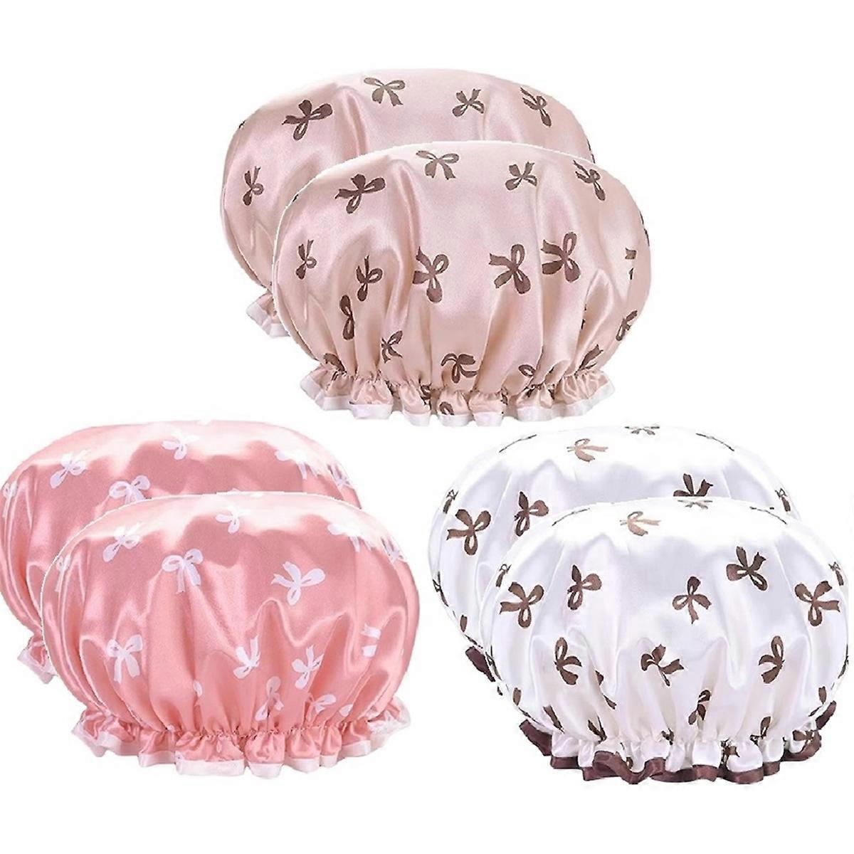 Double-Layer Water-Proof Shower Cap Antifouling