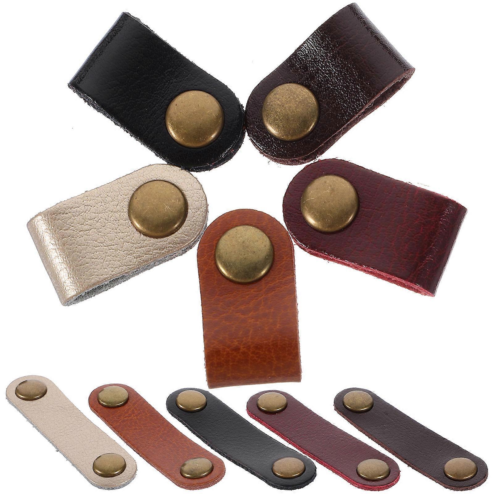 Cable Management Organizer Data Cable Keeper Everyday Use 70x20mm Snap Button Design Men Women 10Pcs