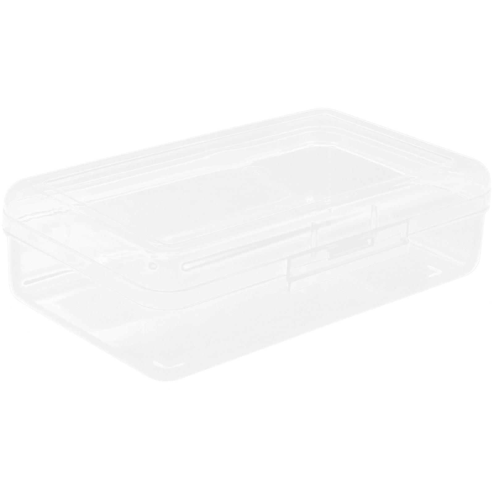 Plastic Pencil Case Transparent Pencil Organizer for Storage Use 4Pcs