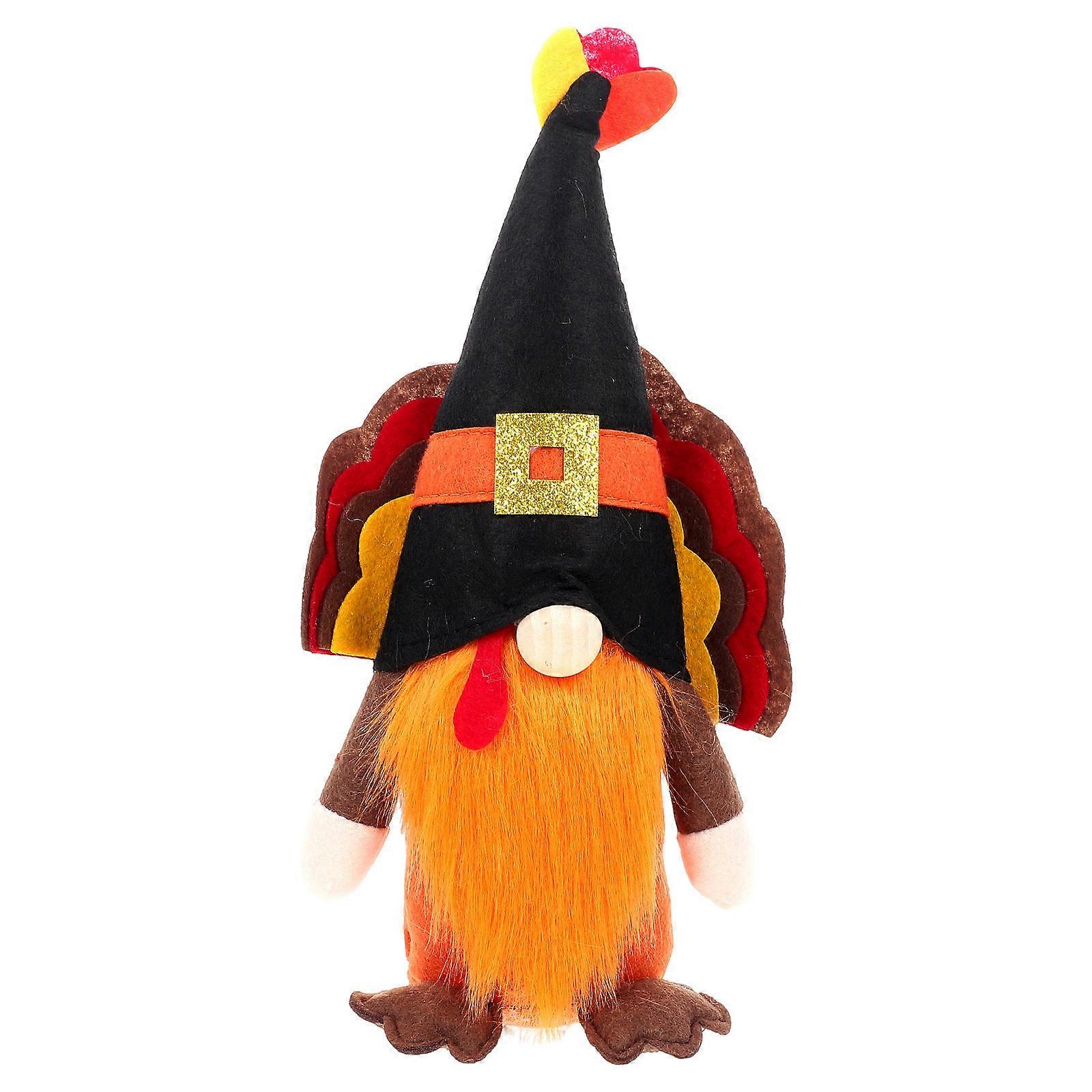 Fireproof Turkey Gnome Doll for Holiday Decor Assorted Color