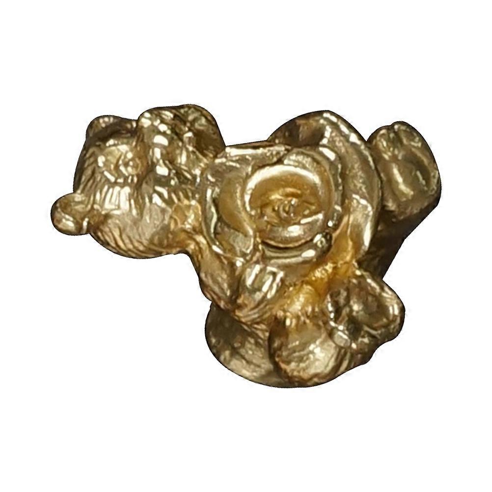 Golden Cabinet Knob for Multi Purpose Use 3Pcs Durable Bear Pull Handles