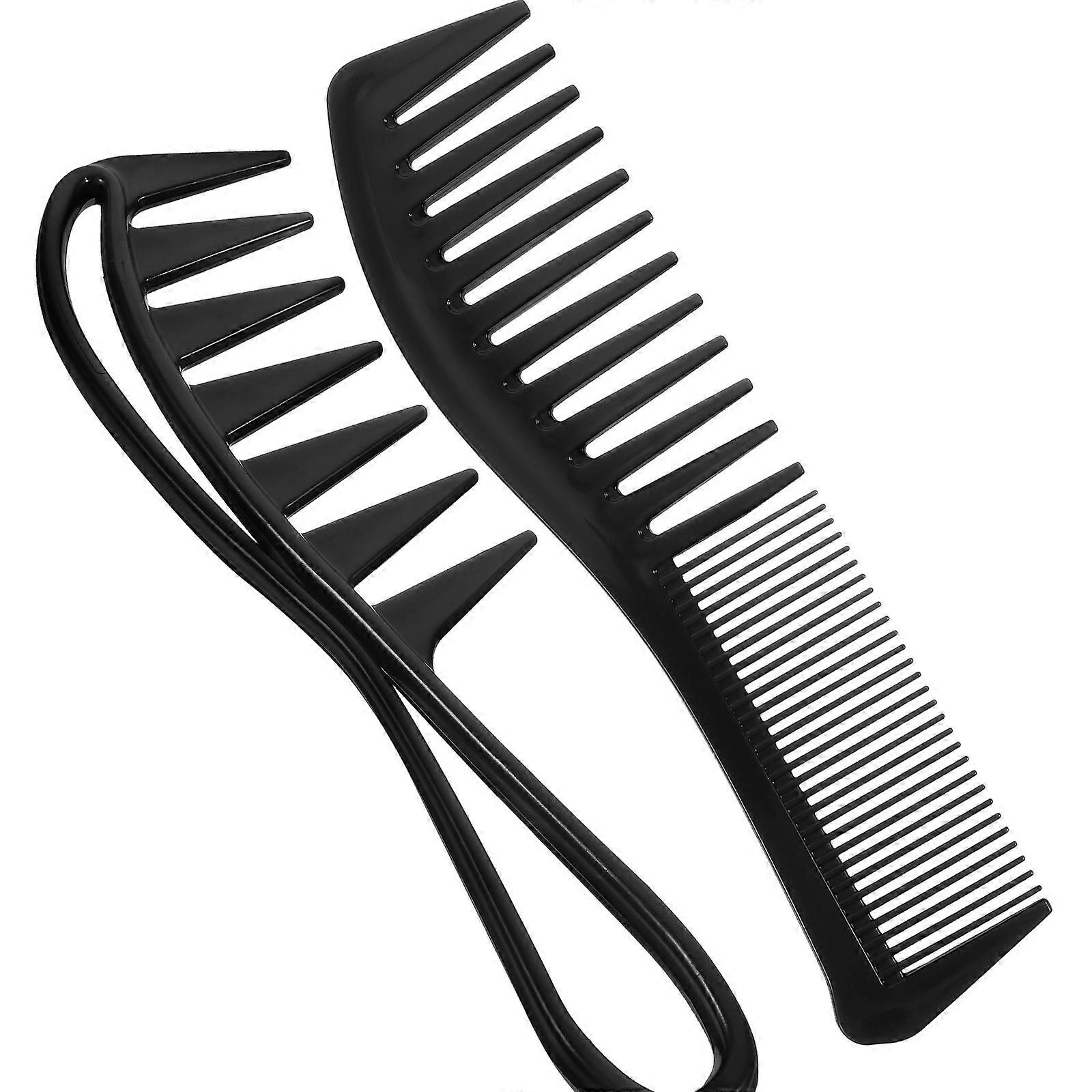 Styling Combs Black Wide Tooth Comb for Hair 12Pcs Set