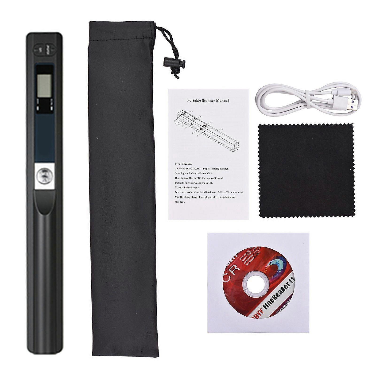 IScan Portable Scanner Mini Handheld Document Scanner A4 Book Scanner for JPG and PDF Format 300/600/900 Movement Speed