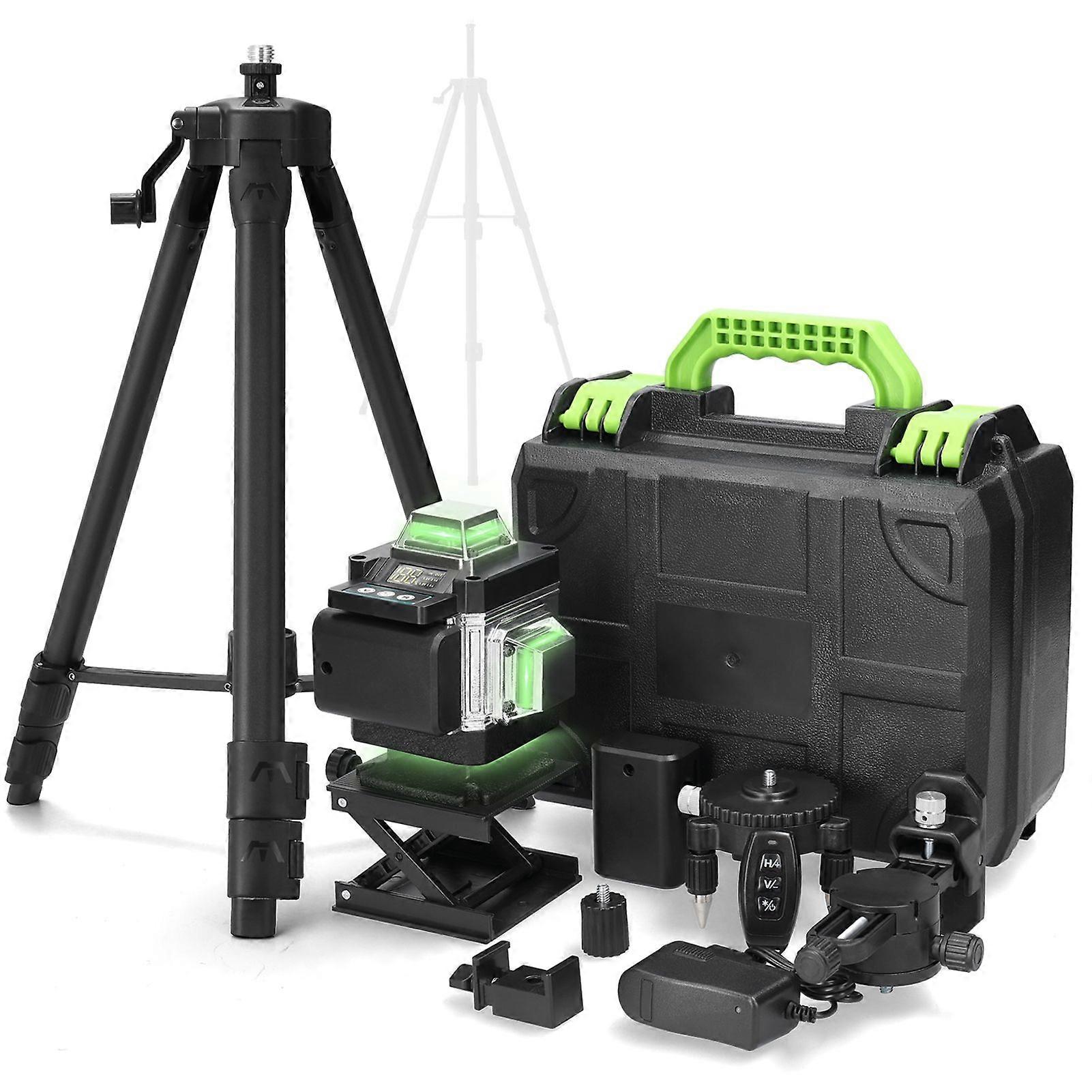 Multifunctional 16 Lines Laser Level 3 Self-leveling Machine Rechargeable Lithium Battery Leveling Tool Omnidirectional Ground Wall Sticker Waterproof