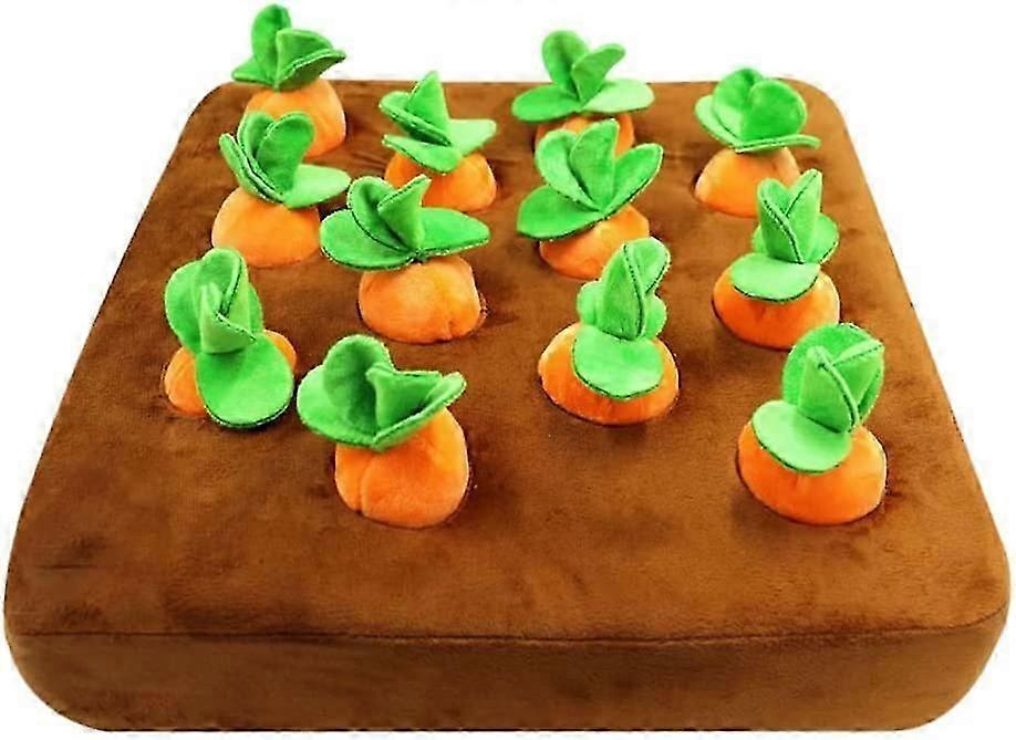 Creative Garden Carrot Plush Toy, Chewing Vegetable Chewing Mat, Hands-On Ability, Pet Interaction Pulling