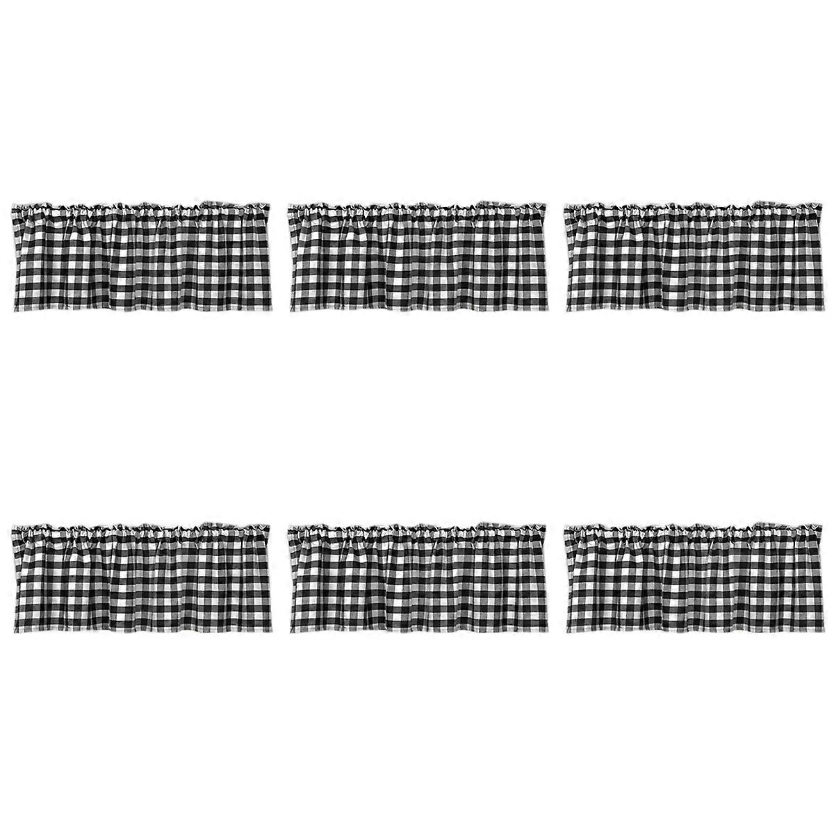  Valances for Window Treatment Decor (Black and White)