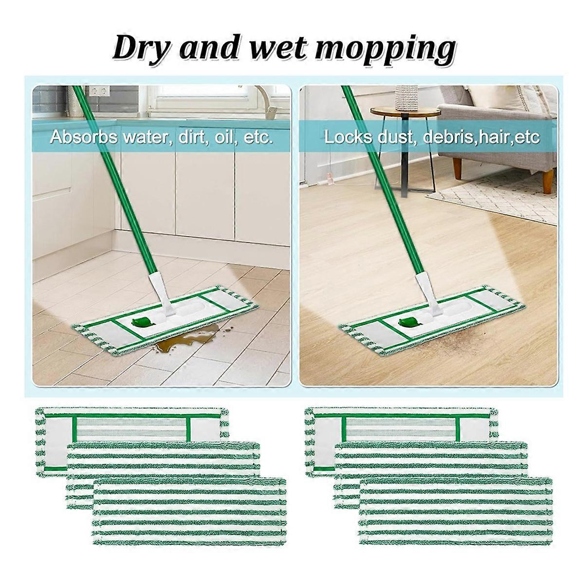 Pads Refills for Wet&Dry Microfiber Mop,Washable Dust Mop Pads