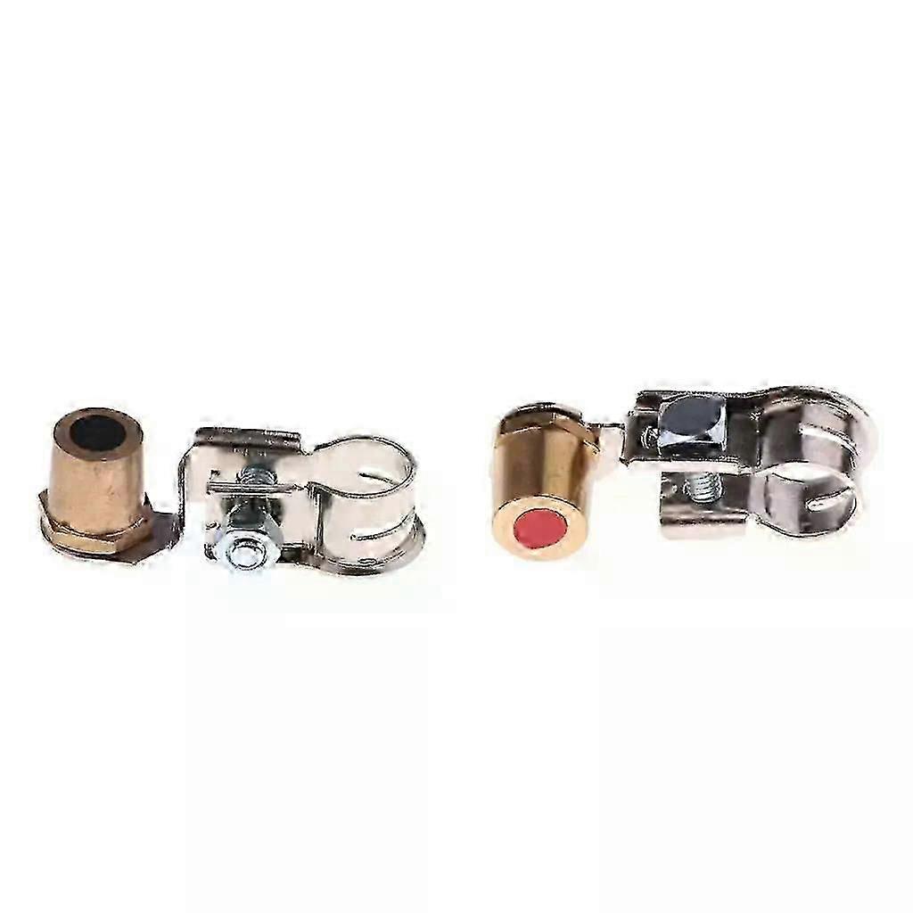 Pair of High-Quality Car Battery Terminal Clamps with Connector Extenders for Reliable Automotive Use