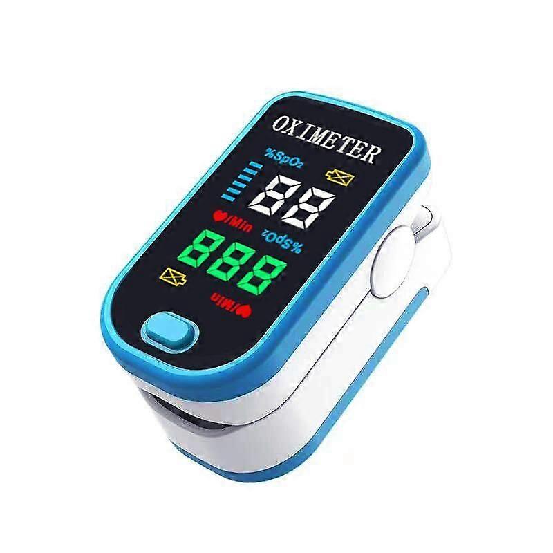 Finger clip oximeter, blood oxygen saturation and pulse measurement, automatic