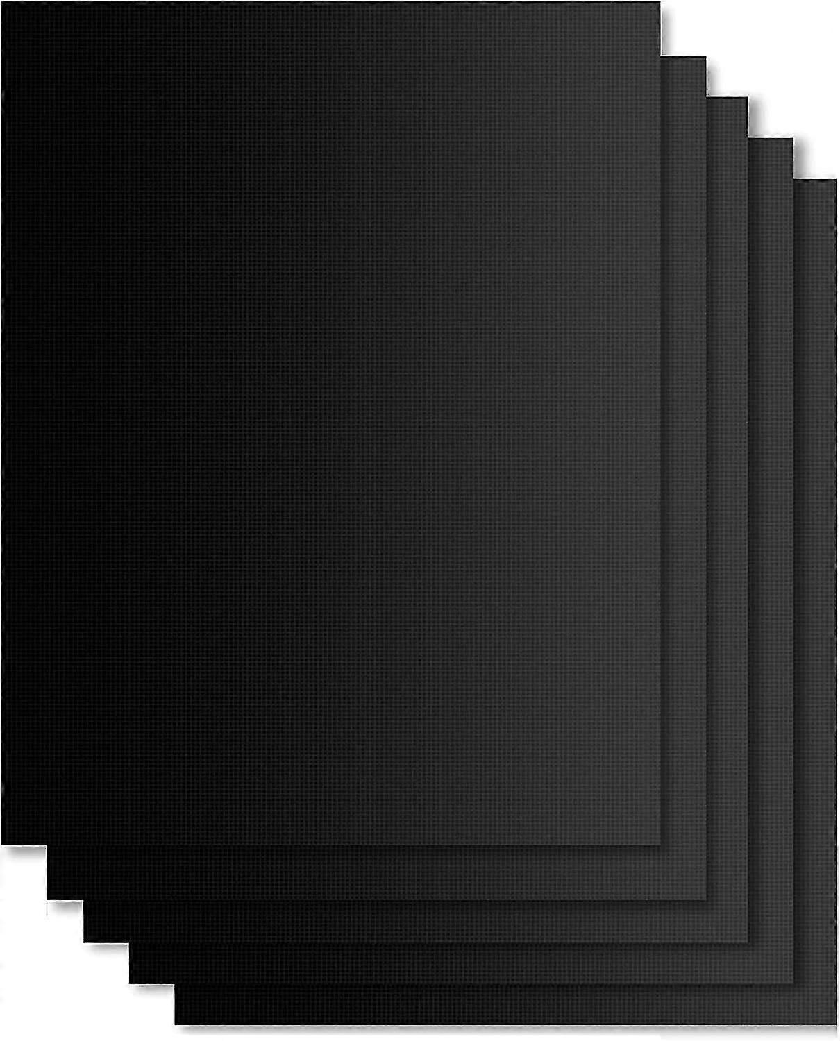 Set Of 5 Baking Mats Bbq Mat Barbecue Plate Baking Sheet Oven 40 * 33cm For Barbecue Gas Electric Charcoal 100% Non-stick