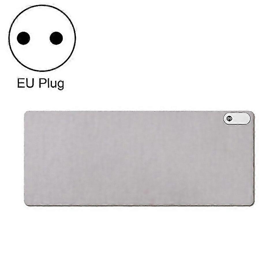 For 150w 80x33cm Heated Mouse Pad Digital Display Adjustable Hand Warmer Desk Pad 220v Eu Plug Gray