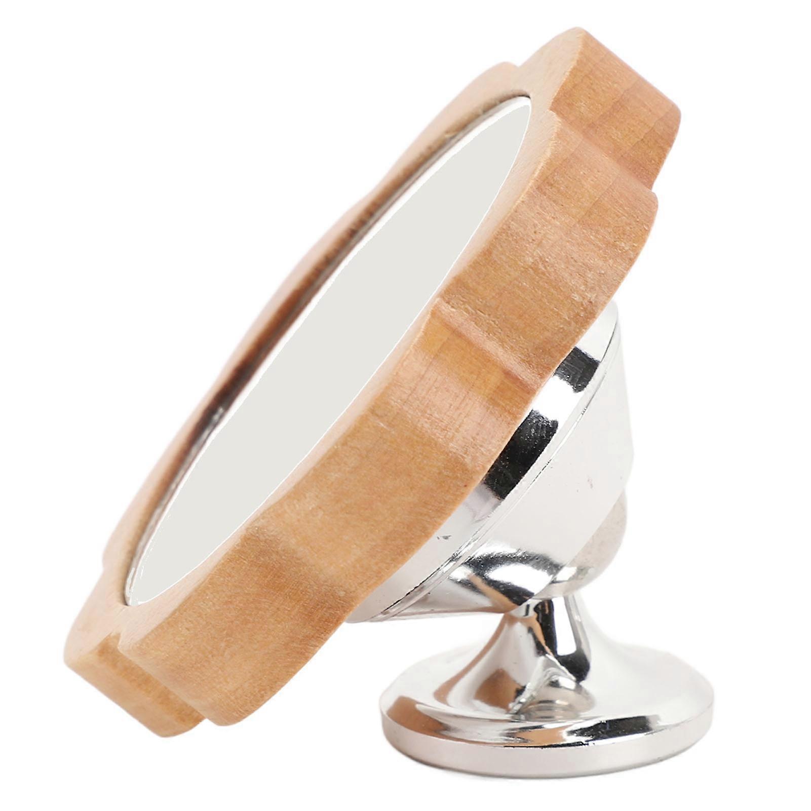 Coffee Machine Mirror 7.04cm 360° Rotating Silver Base 110g