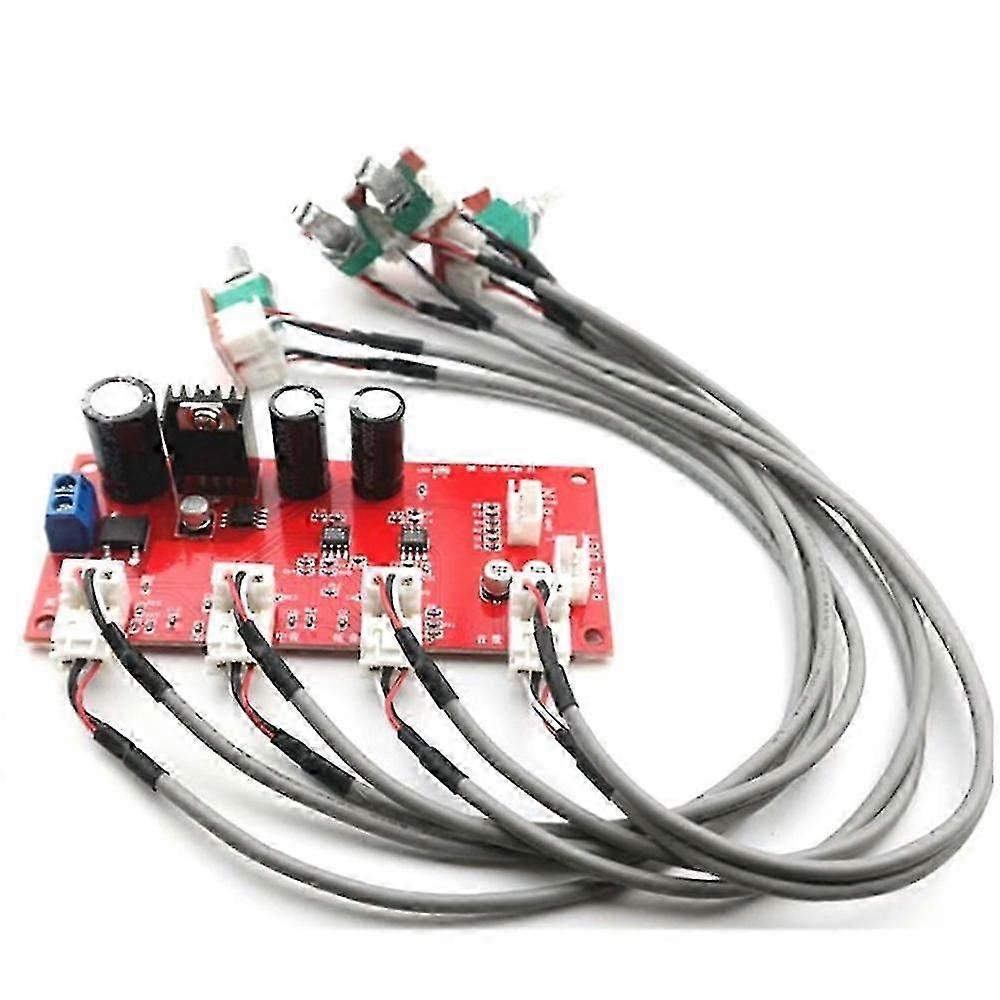 Ad828 Stereo Preamp Amplifier Board Treble Middle Bass Volume Tone Control -amp Preamplifier Board