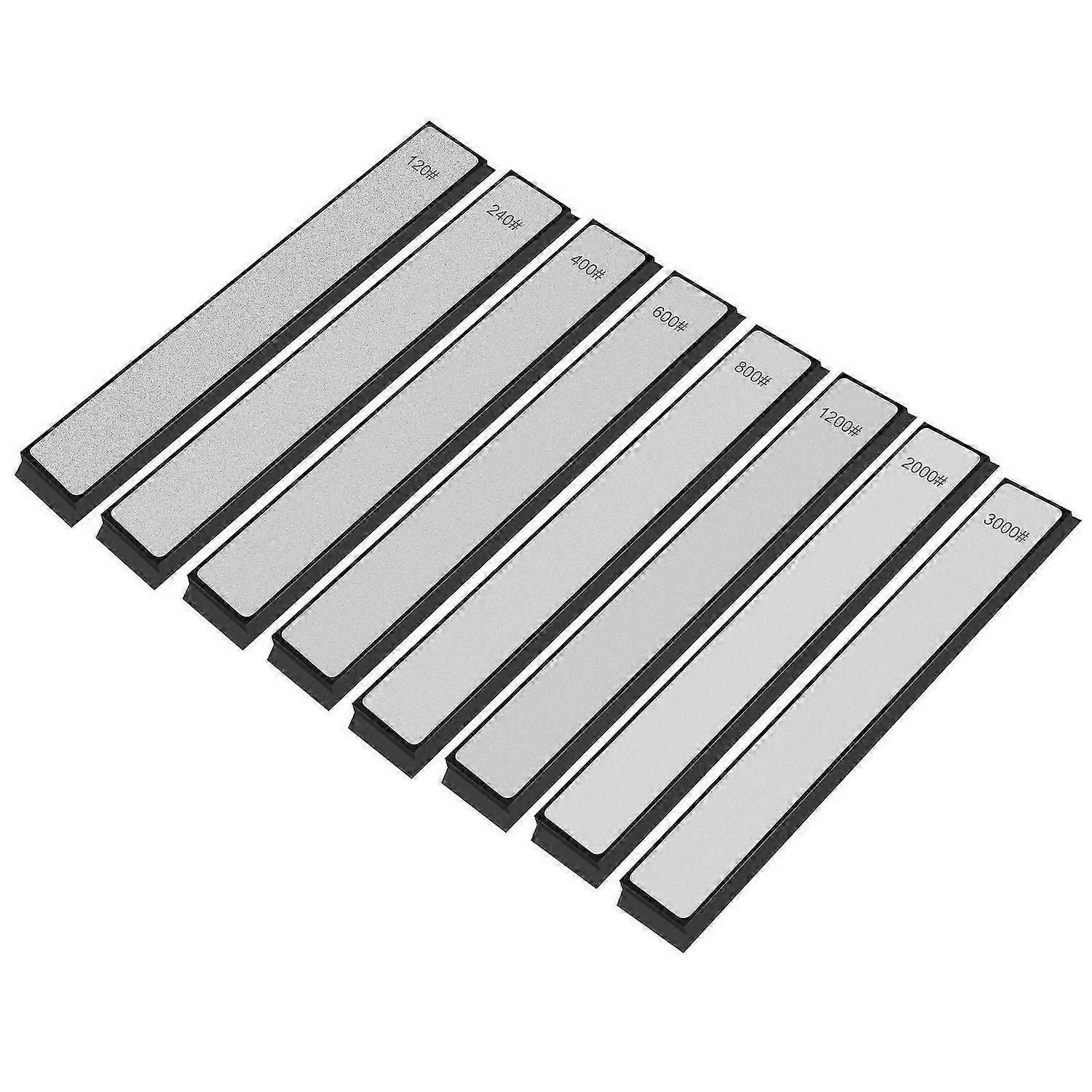 8Pcs Diamond Stone Bar Knife Sharpener Fixed Angle Sharpening Diamond Whetstone Kitchen Frinding Bla