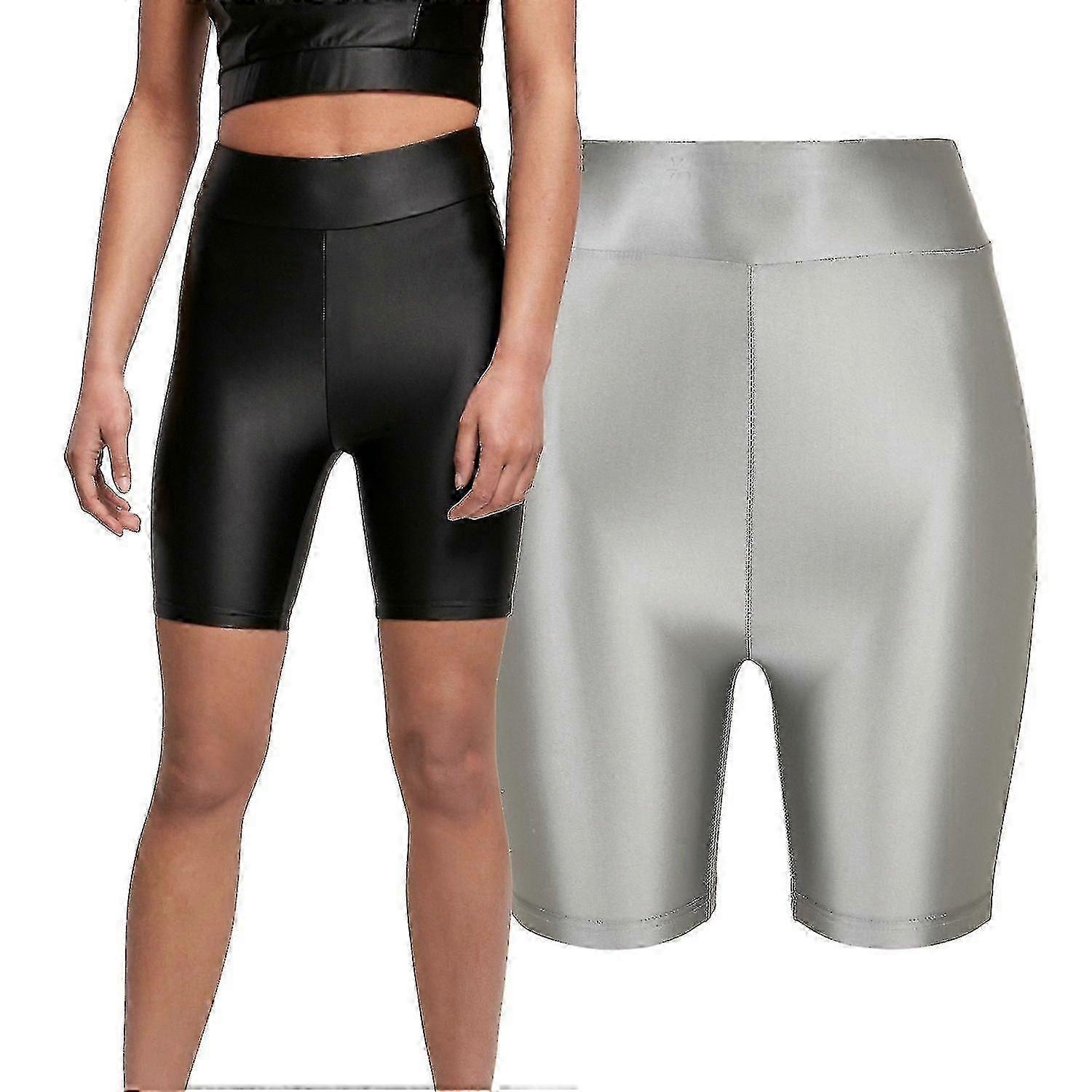 Ladies - Shiny Metallic Cycle Shorts