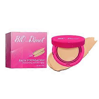Dark skin BIO-concealer long-lasting sweat-proof pink with powder puff multiple colors optional foundation 20g