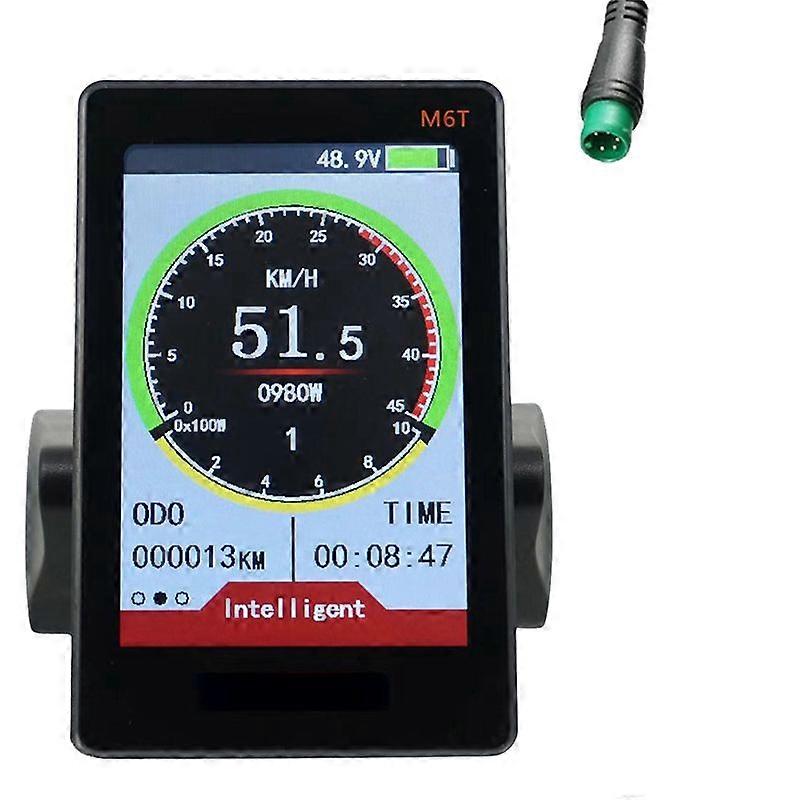 M6T Electric Bike LCD Display Meter 24V 36V 48V 60V LCD Panel (5PIN)