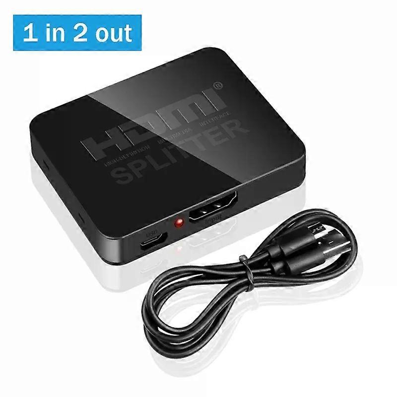 4K HDMI Splitter 1x2 1x4 HDMI Switch 1 in 2 out Video Distributor Splitter 1080P Dual Display for TV PC Laptop Monitor Projector