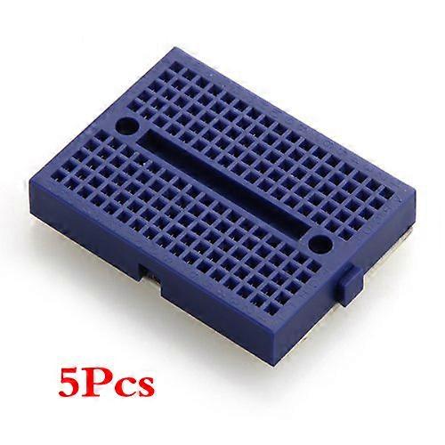 5 PCS Breadboard Electronics Experimentation Board 4,5x3,5 cm Blue