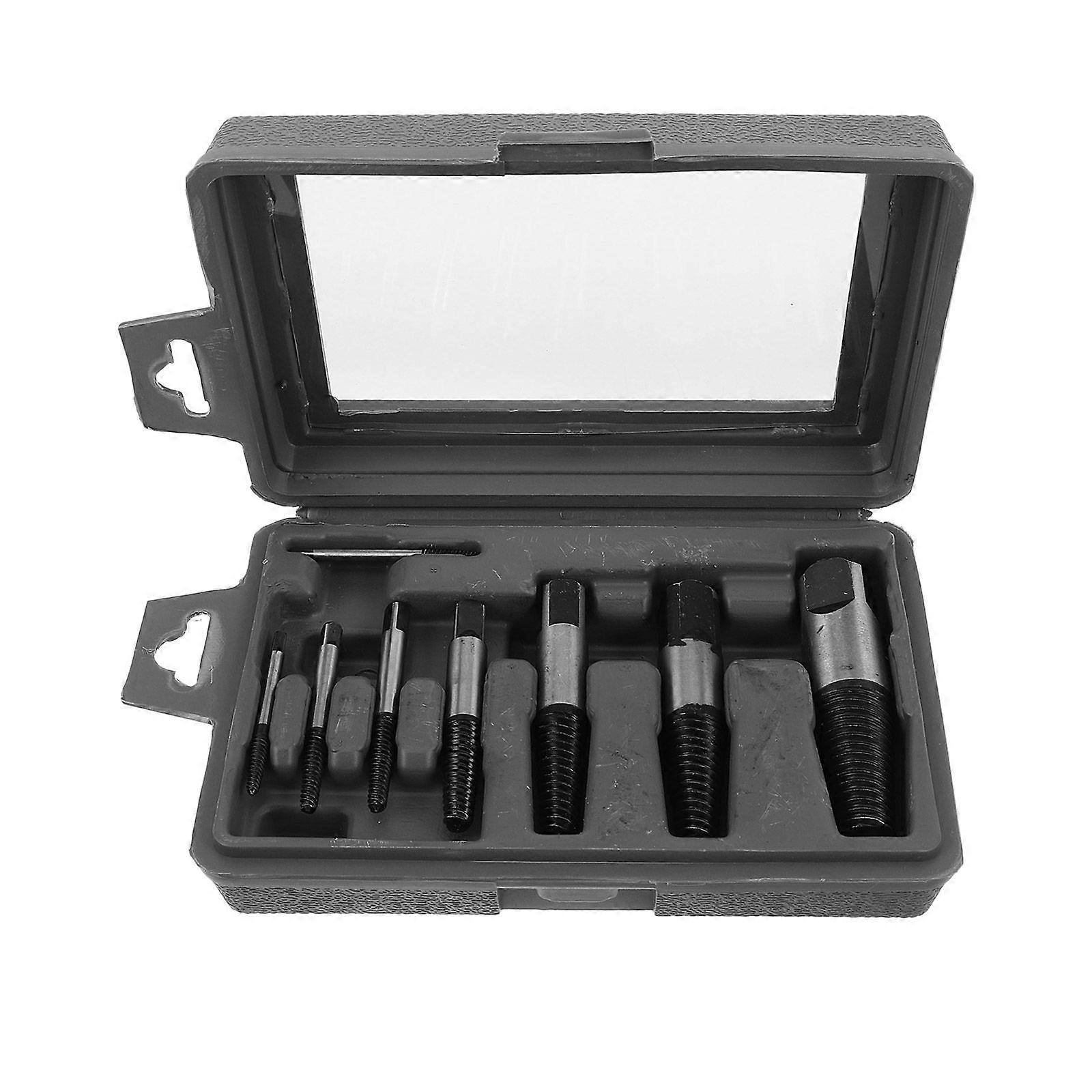8pcs Screw Extractor - Bolt Remover Tool Damaged Thread Extraction Broken Nut and Bolt Removal Tools Stripped Screw Remover for Mechanics Home Automot