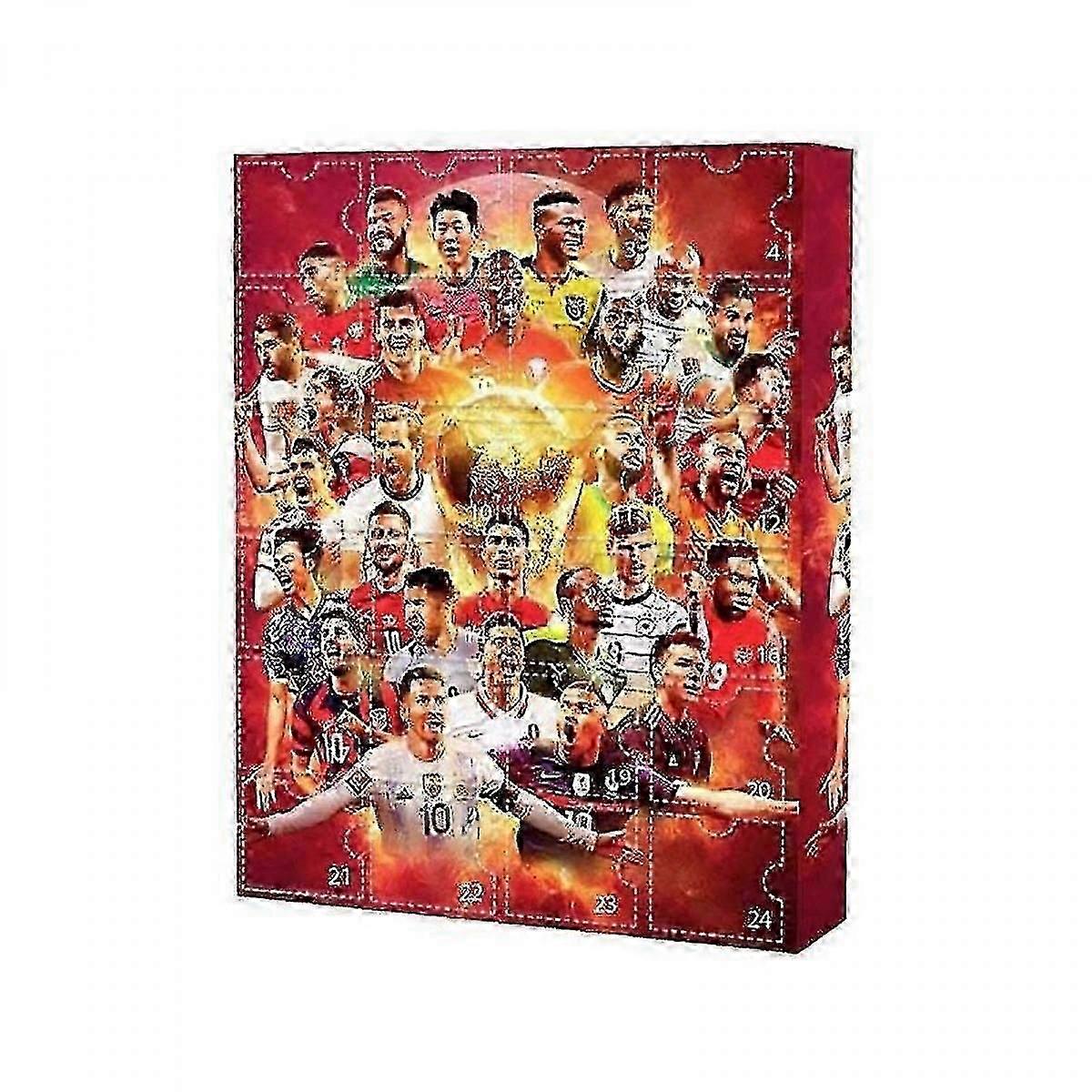 2025 Football Advent Calendar, 2025 World Cup Advent Calendar, 24 Day Christmas Countdown Calendar includes 24 basketball accessories for fans.