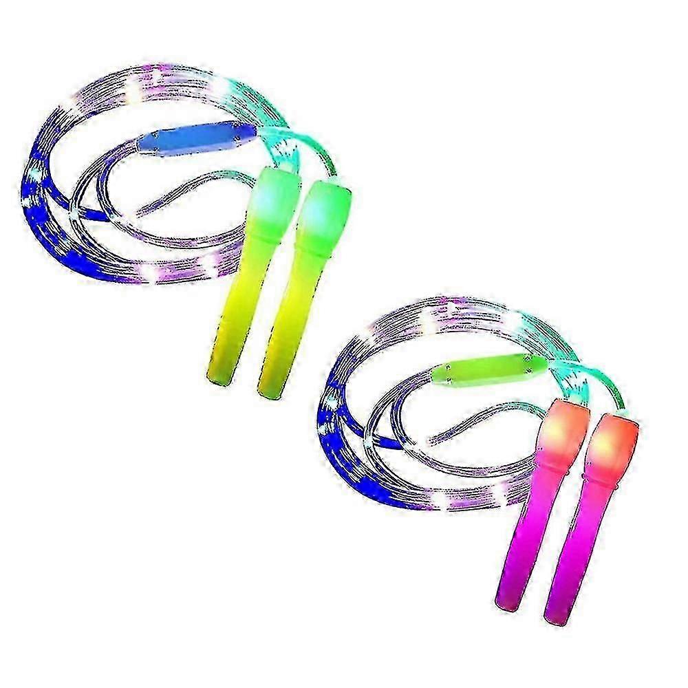 LED skipping rope for workouts - adjustable length & 3 light modes