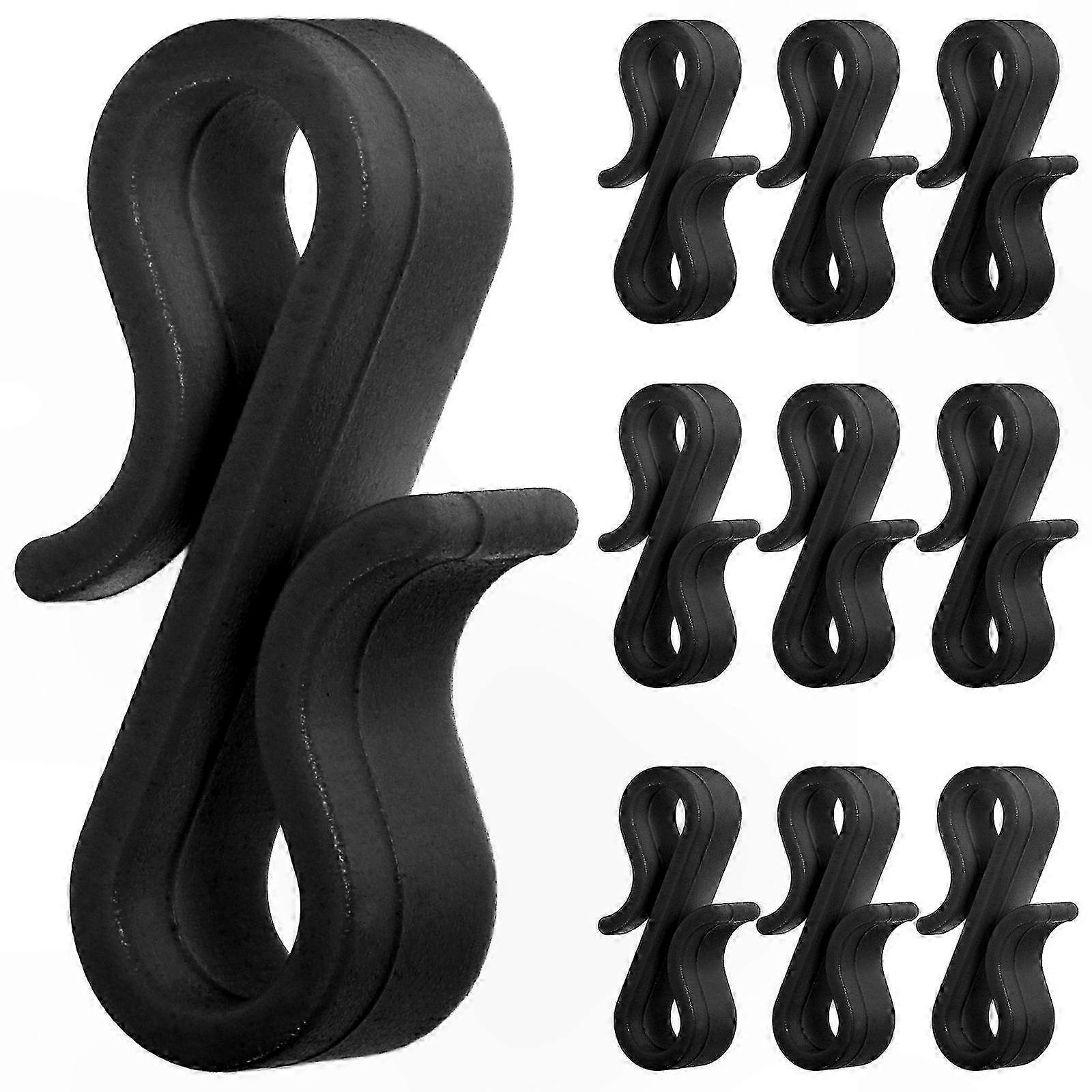Weatherproof Gutter Clips for Securing Decorations and Holiday Lights, 50 Pack