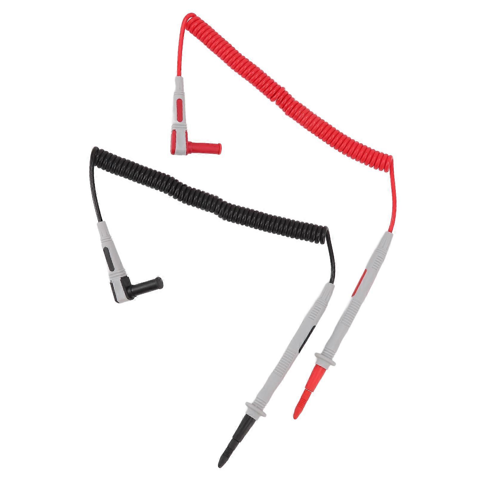 Multimeter Test Lead Extended Spring Fine Brass Tip 20A 1000V for Electronic Testing