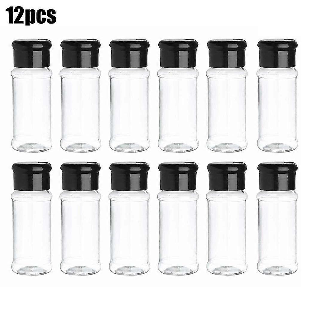 12pcs Kitchen Tool Seasoning Spice Pepper Salt Storage Bottle Container