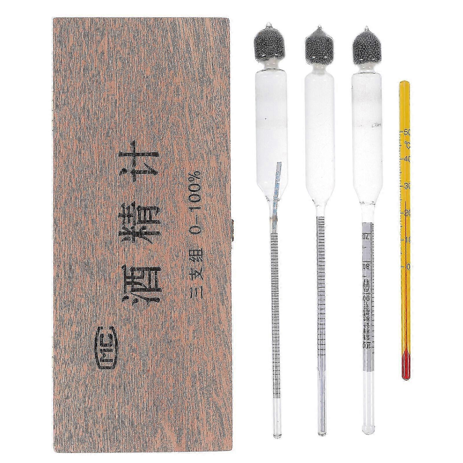 Alcohol Testing Device for Wine - Glass Meter with Digital Display and Thermometer