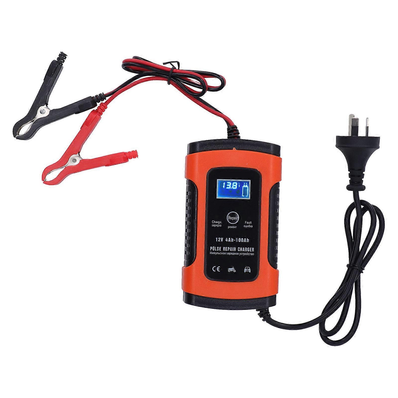 Smart car battery charger with 3-stage charging technology