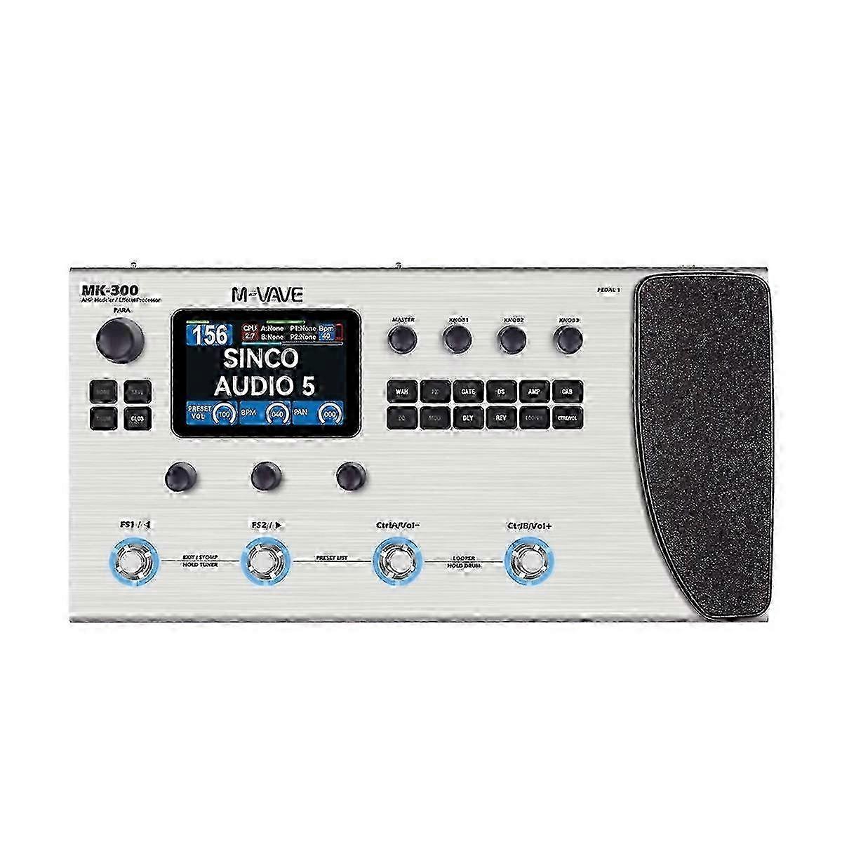 MK300 Guitar Multi-Effect Processor with ANN Neural Modeling, 120 AMP Models, 360 FX, Drum Machine & MIDI DAW Compatibility