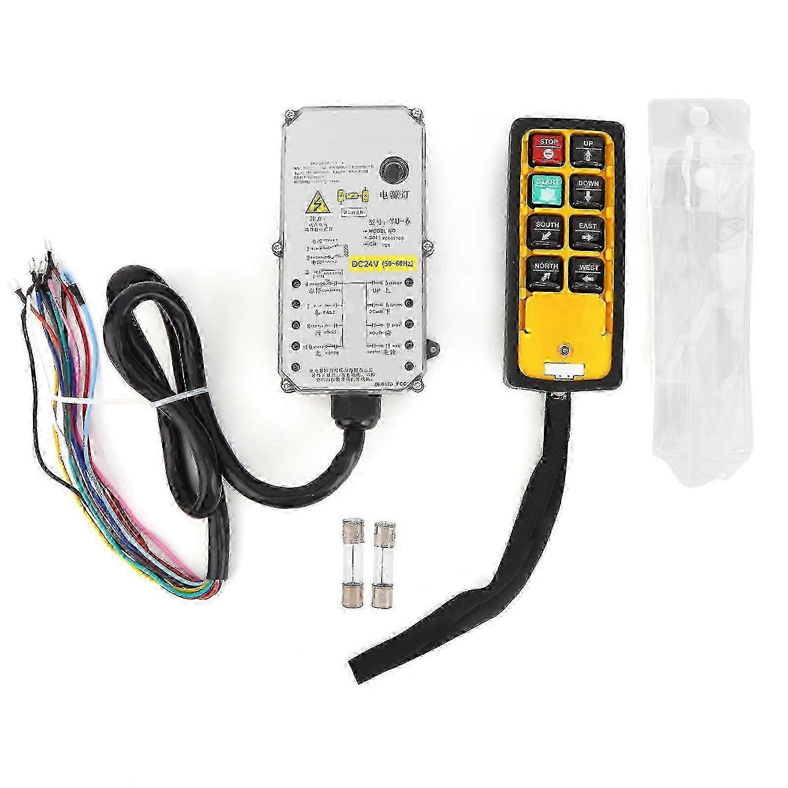 Hoist Controller Single Handle Industrial 3-Proof Electric Hoist Remote Control YU-6ADC24V Walkbee Walkbee 3633 B