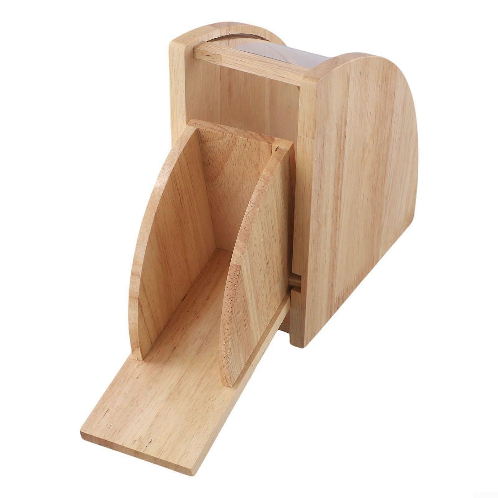 Coffee Filter Storage Box Wooden Fan Shaped Holder With Scalloped Design Countertop Organizer For Hand Pour Filters