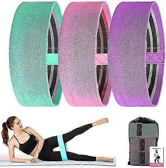 Resistance Bands Yoga Non Slip Exercise Bands Set 3
