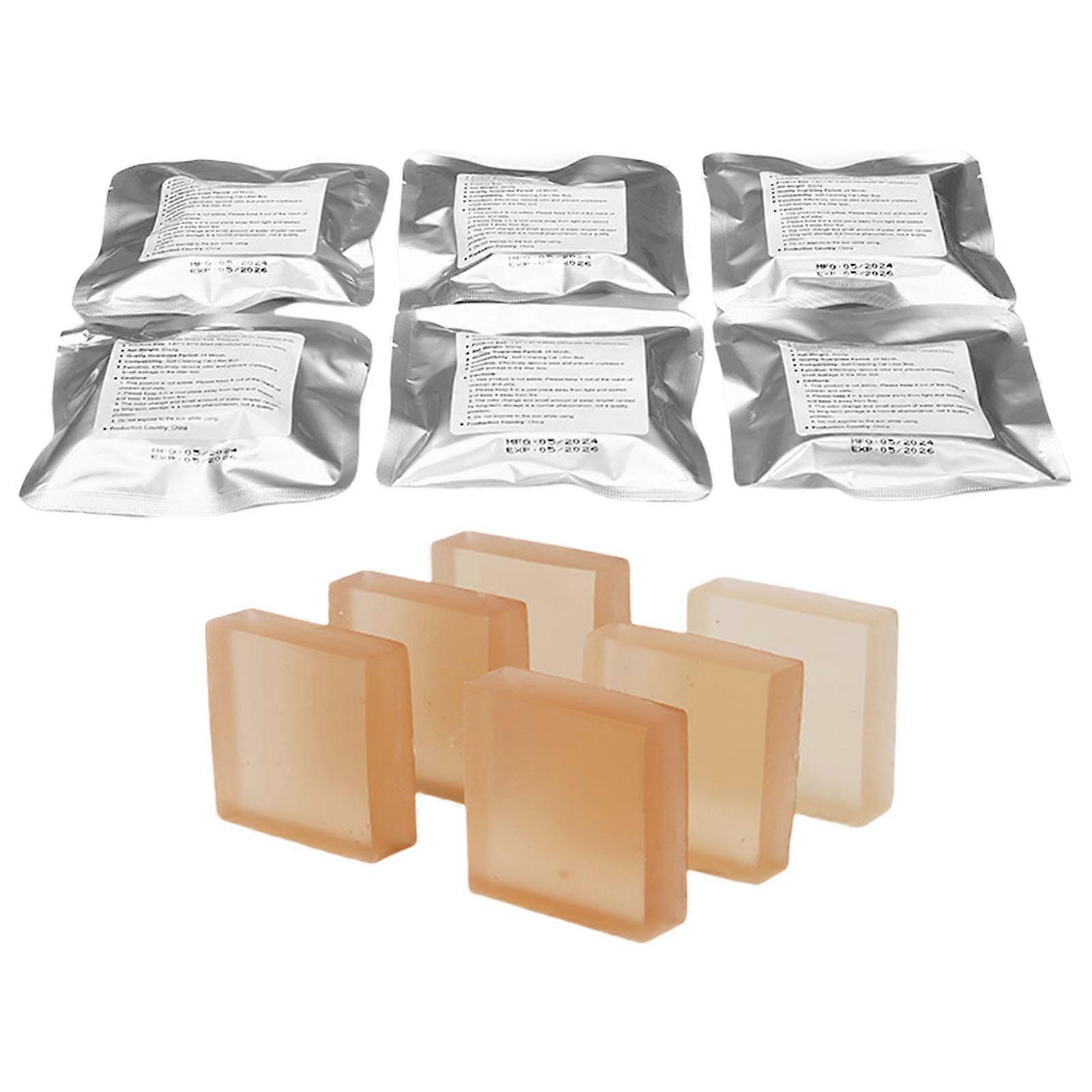 Automatic Cats Litter Box Odor Control 6 Pack Cats Deodorizer for Freshness and Clean Environment Multicolor